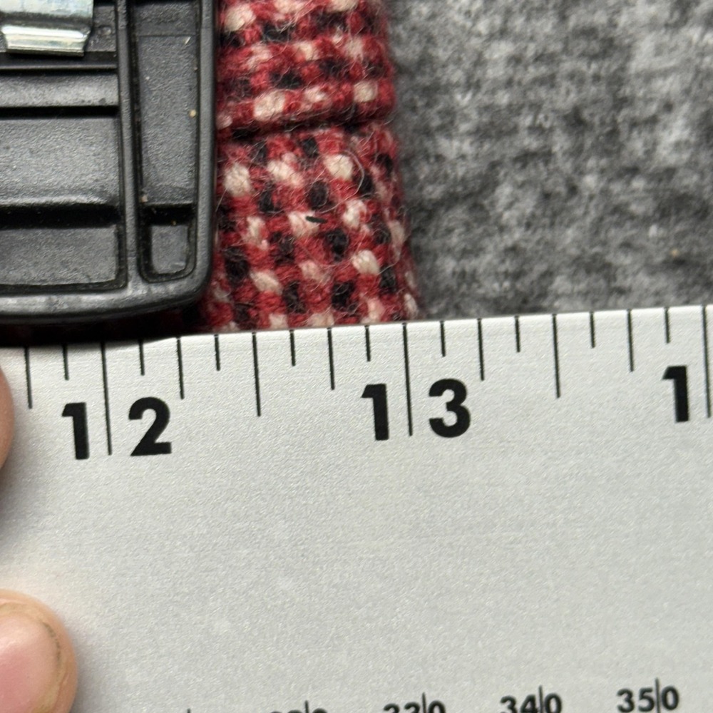 Guy Laroche Diffusion Skirt Womens 36 Red Tweed A-Line Midi Lined Made in France - Picture 8 of 16